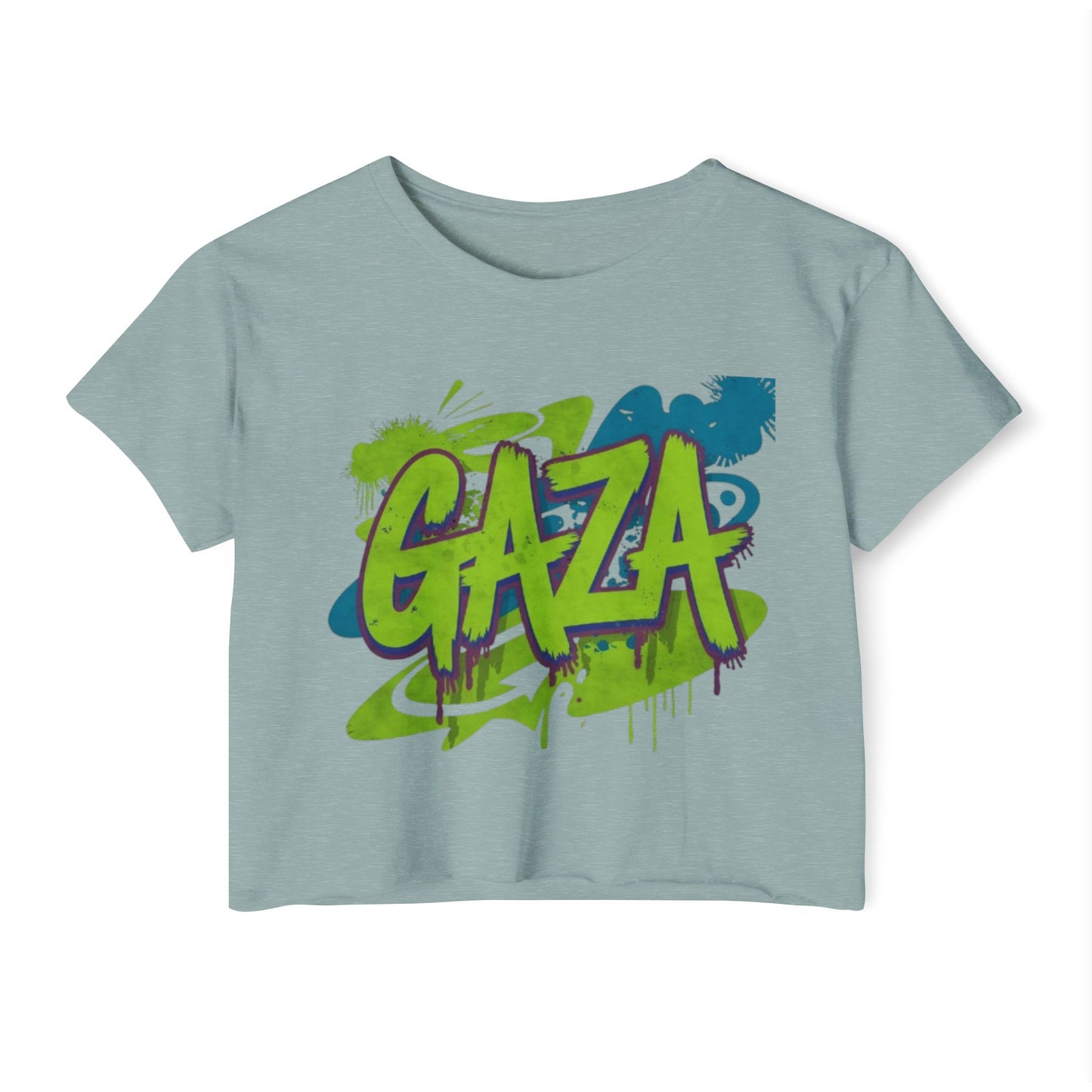 'GAZA' 1 Festival Crop Top