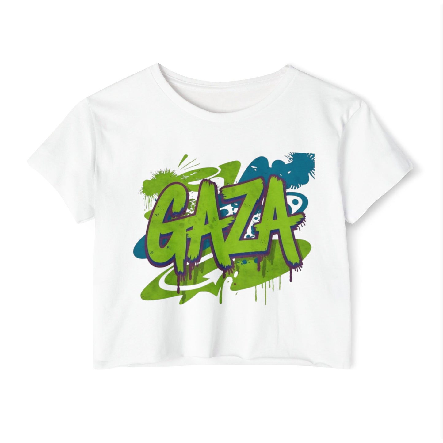 'GAZA' 1 Festival Crop Top