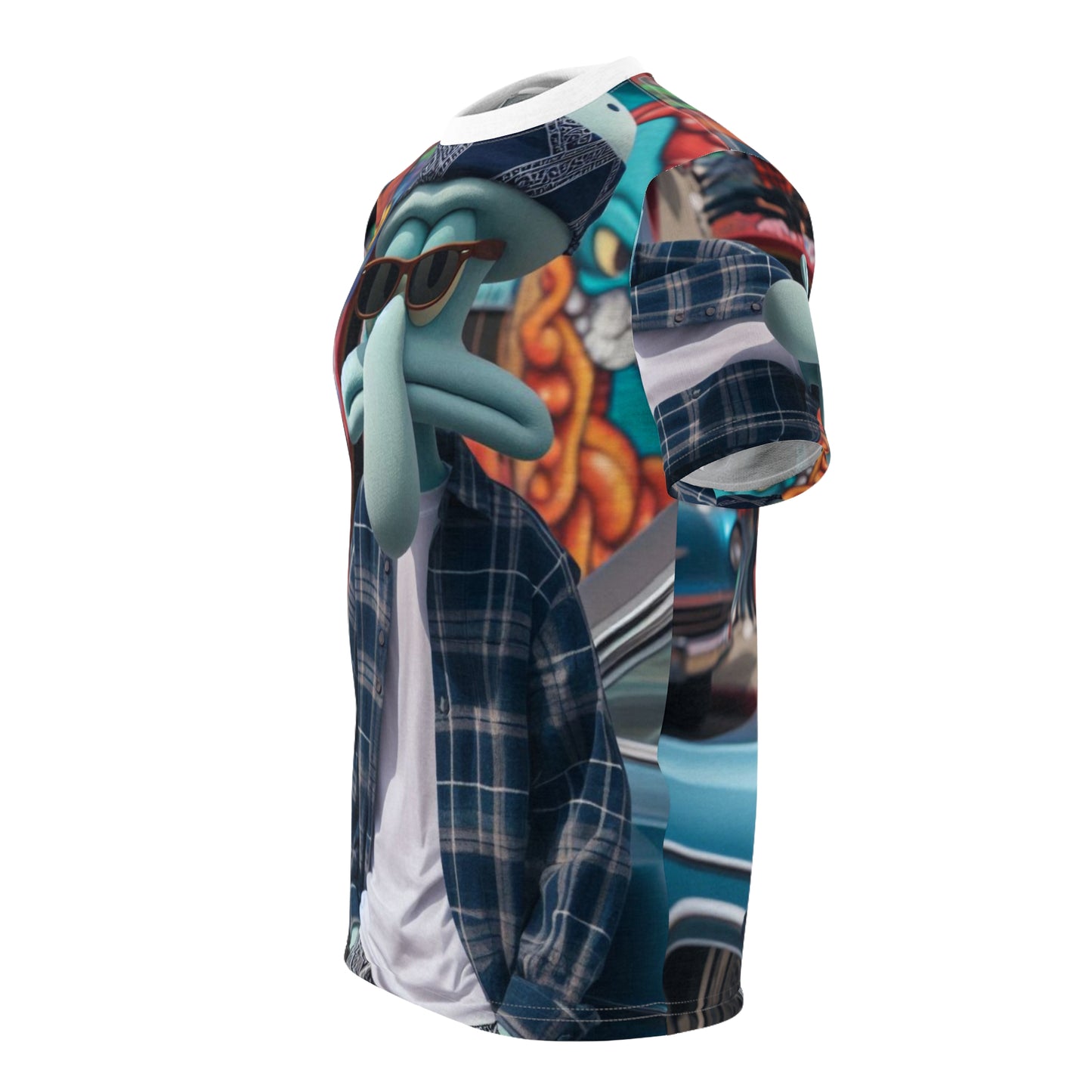 Snoop Dogg Style Squidward Unisex Cut & Sew Tee (AOP)