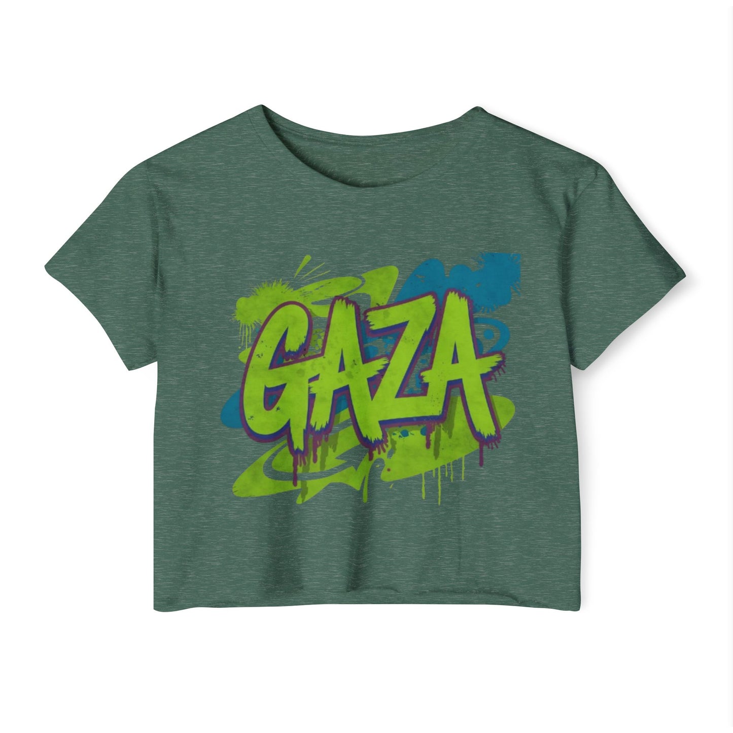 'GAZA' 1 Festival Crop Top